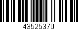 Código de barras (EAN, GTIN, SKU, ISBN): '43525370'