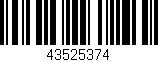 Código de barras (EAN, GTIN, SKU, ISBN): '43525374'