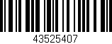 Código de barras (EAN, GTIN, SKU, ISBN): '43525407'