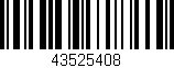 Código de barras (EAN, GTIN, SKU, ISBN): '43525408'