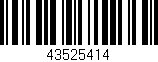 Código de barras (EAN, GTIN, SKU, ISBN): '43525414'