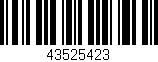 Código de barras (EAN, GTIN, SKU, ISBN): '43525423'