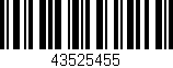 Código de barras (EAN, GTIN, SKU, ISBN): '43525455'