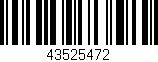 Código de barras (EAN, GTIN, SKU, ISBN): '43525472'