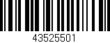 Código de barras (EAN, GTIN, SKU, ISBN): '43525501'