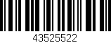 Código de barras (EAN, GTIN, SKU, ISBN): '43525522'