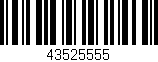 Código de barras (EAN, GTIN, SKU, ISBN): '43525555'
