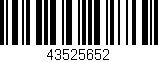 Código de barras (EAN, GTIN, SKU, ISBN): '43525652'