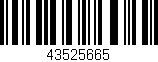 Código de barras (EAN, GTIN, SKU, ISBN): '43525665'