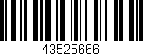 Código de barras (EAN, GTIN, SKU, ISBN): '43525666'