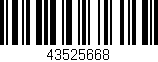 Código de barras (EAN, GTIN, SKU, ISBN): '43525668'