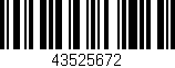 Código de barras (EAN, GTIN, SKU, ISBN): '43525672'