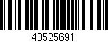 Código de barras (EAN, GTIN, SKU, ISBN): '43525691'