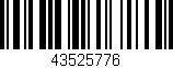 Código de barras (EAN, GTIN, SKU, ISBN): '43525776'