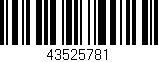 Código de barras (EAN, GTIN, SKU, ISBN): '43525781'