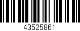 Código de barras (EAN, GTIN, SKU, ISBN): '43525861'
