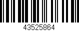 Código de barras (EAN, GTIN, SKU, ISBN): '43525864'