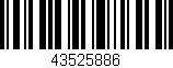 Código de barras (EAN, GTIN, SKU, ISBN): '43525886'