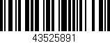 Código de barras (EAN, GTIN, SKU, ISBN): '43525891'