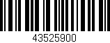 Código de barras (EAN, GTIN, SKU, ISBN): '43525900'