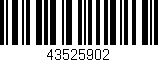 Código de barras (EAN, GTIN, SKU, ISBN): '43525902'