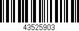 Código de barras (EAN, GTIN, SKU, ISBN): '43525903'