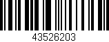 Código de barras (EAN, GTIN, SKU, ISBN): '43526203'