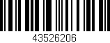 Código de barras (EAN, GTIN, SKU, ISBN): '43526206'