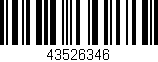 Código de barras (EAN, GTIN, SKU, ISBN): '43526346'