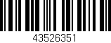 Código de barras (EAN, GTIN, SKU, ISBN): '43526351'