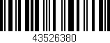 Código de barras (EAN, GTIN, SKU, ISBN): '43526380'