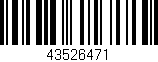 Código de barras (EAN, GTIN, SKU, ISBN): '43526471'