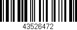 Código de barras (EAN, GTIN, SKU, ISBN): '43526472'