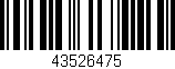 Código de barras (EAN, GTIN, SKU, ISBN): '43526475'