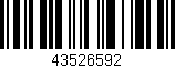Código de barras (EAN, GTIN, SKU, ISBN): '43526592'