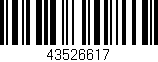 Código de barras (EAN, GTIN, SKU, ISBN): '43526617'