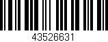 Código de barras (EAN, GTIN, SKU, ISBN): '43526631'