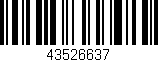 Código de barras (EAN, GTIN, SKU, ISBN): '43526637'