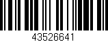 Código de barras (EAN, GTIN, SKU, ISBN): '43526641'