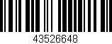 Código de barras (EAN, GTIN, SKU, ISBN): '43526648'