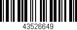 Código de barras (EAN, GTIN, SKU, ISBN): '43526649'