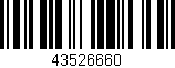 Código de barras (EAN, GTIN, SKU, ISBN): '43526660'