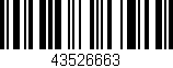 Código de barras (EAN, GTIN, SKU, ISBN): '43526663'