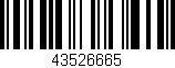 Código de barras (EAN, GTIN, SKU, ISBN): '43526665'