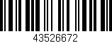 Código de barras (EAN, GTIN, SKU, ISBN): '43526672'