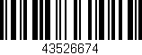 Código de barras (EAN, GTIN, SKU, ISBN): '43526674'