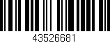 Código de barras (EAN, GTIN, SKU, ISBN): '43526681'
