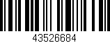 Código de barras (EAN, GTIN, SKU, ISBN): '43526684'