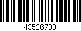 Código de barras (EAN, GTIN, SKU, ISBN): '43526703'