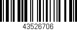 Código de barras (EAN, GTIN, SKU, ISBN): '43526706'